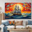 Allix - Bateau, art mural, salon-106140342-135177268