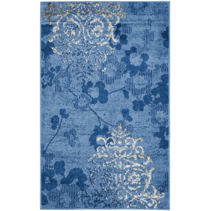 Issleib Floral Hand Woven Area Rug, Rectangle 91 x 152 cm