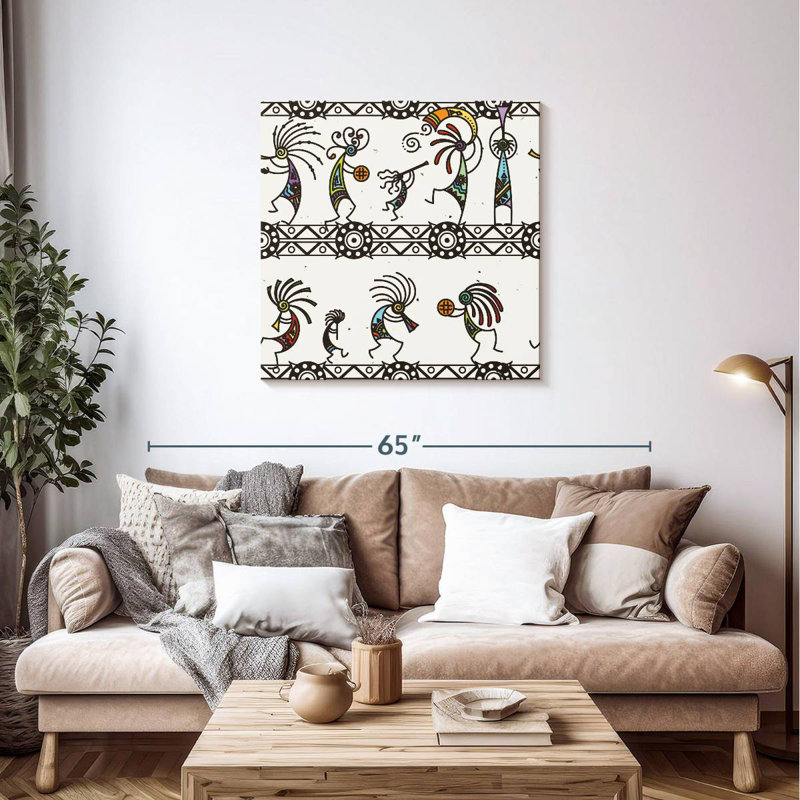 Kerner Kokopelli Abstract, 36" H x 36" W