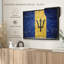 Drapeau de la Barbade, impression sur toile Graffiti-1345882522