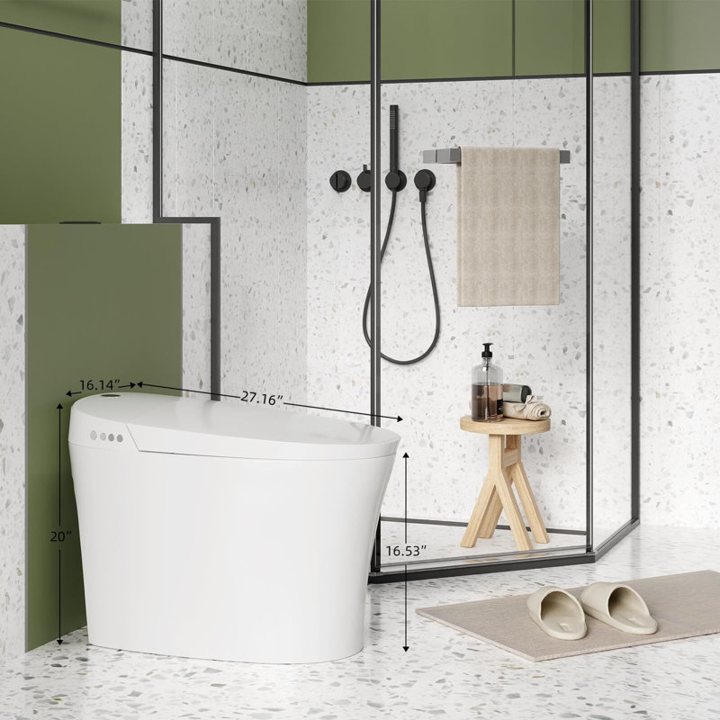 Toilette une pièce pour bidet, toilette intelligente pour salle de bain