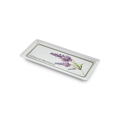 Elegant Lilac Ceramic Platter, 13.8 x 6.3 x 0.8 Inches | 100% Dishwasher-Safe | Perfect for Serving Appetizers & Desserts | Stylish Addition to Any Table Setting, Ideal for Home Entertaining & Gatherings