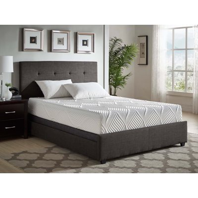 10-Inch Queen Gel-Infused Memory Foam Mattress With Triple-Layer Support, Firm Comfort, Breathable Tencel Cover, And Quick-Expand Mattress-In-A-Box Design.