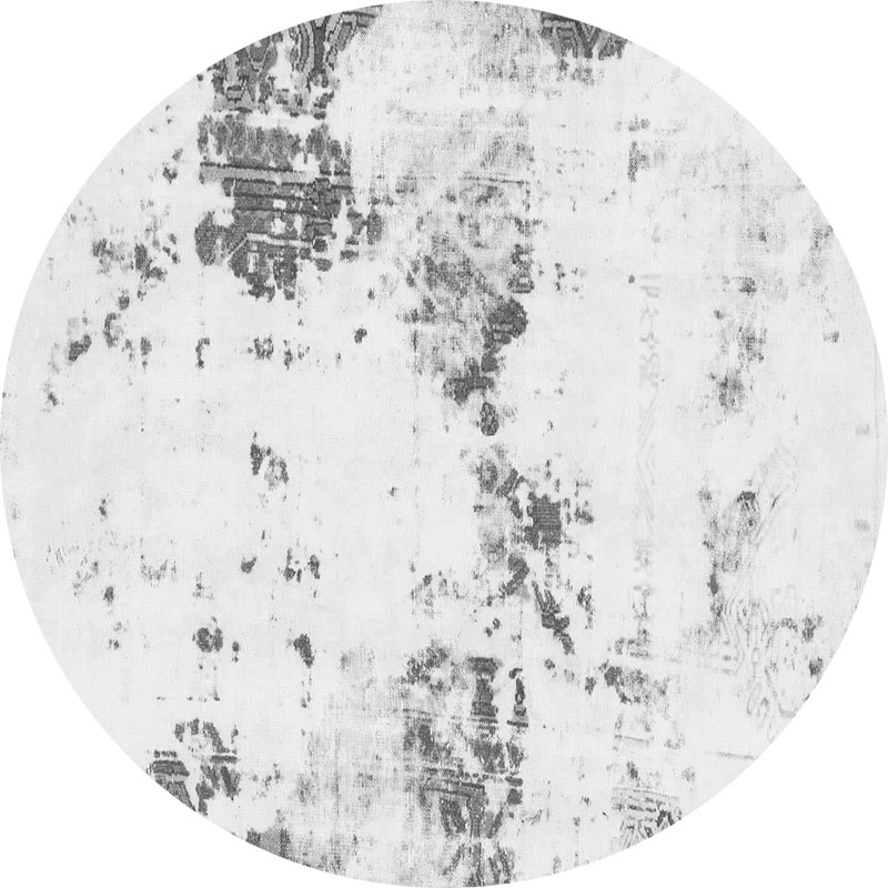 Basley Abstract Indoor Rug, Round 6'
