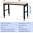 Heavy-Duty Garage Adjustable Workbench, 2000 Lbs Load Capacity, Built-In Power Outlet