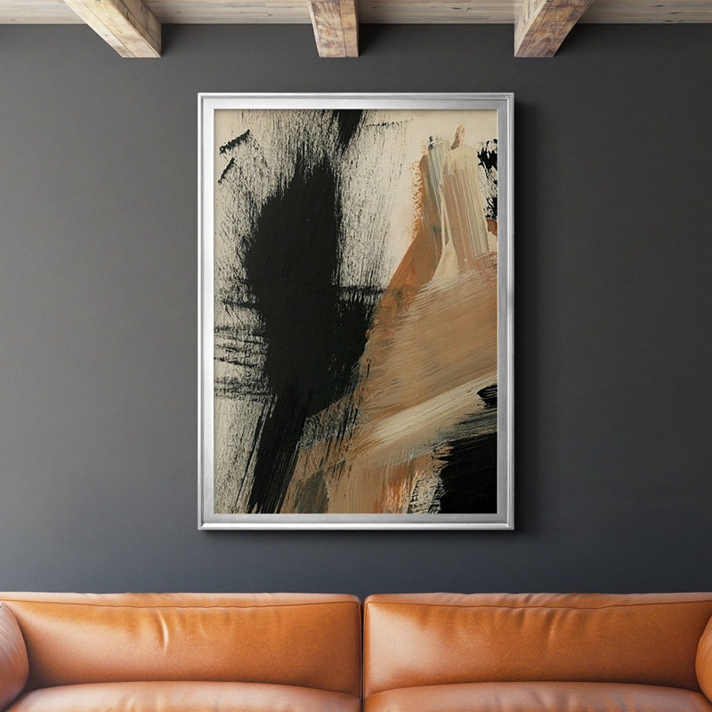 «Baked Paintstrokes I», reproduction encadrée de qualité supérieure - prête à être suspendue, H 42,5 po x l 30,5 po