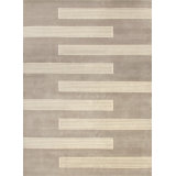 Bently Wool Striped Area Rug in Fawn/Beige