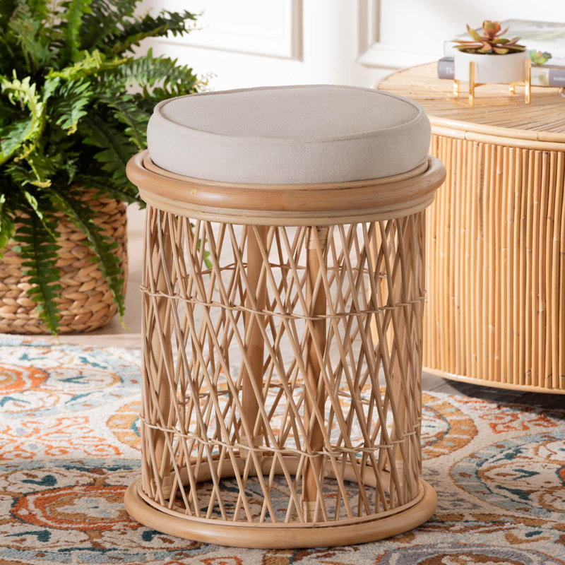 Junius Wicker / Rattan Accent Stool