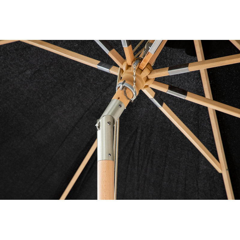 Hadassah 258cm Parasol, Black
