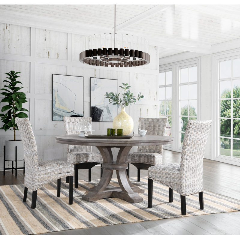 Luna Area Rug, Handwoven Wool Stripes, Natural And Gray Jute Cotton, Rectangle 9' x 12'