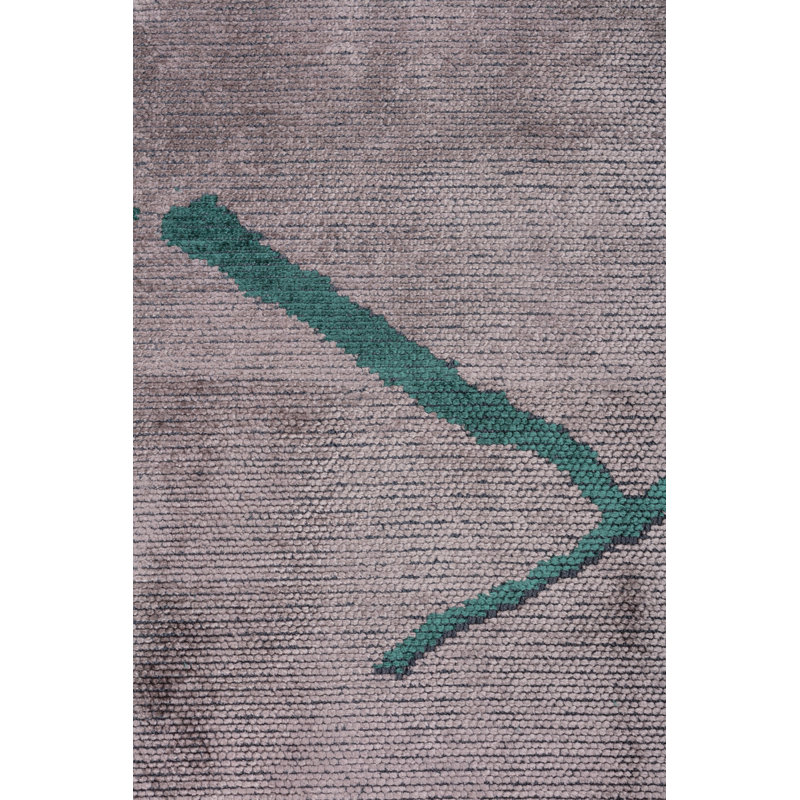 Tapis vert / gris Rapture, Rectangle 7 pi 10 po x 11 pi 2 po