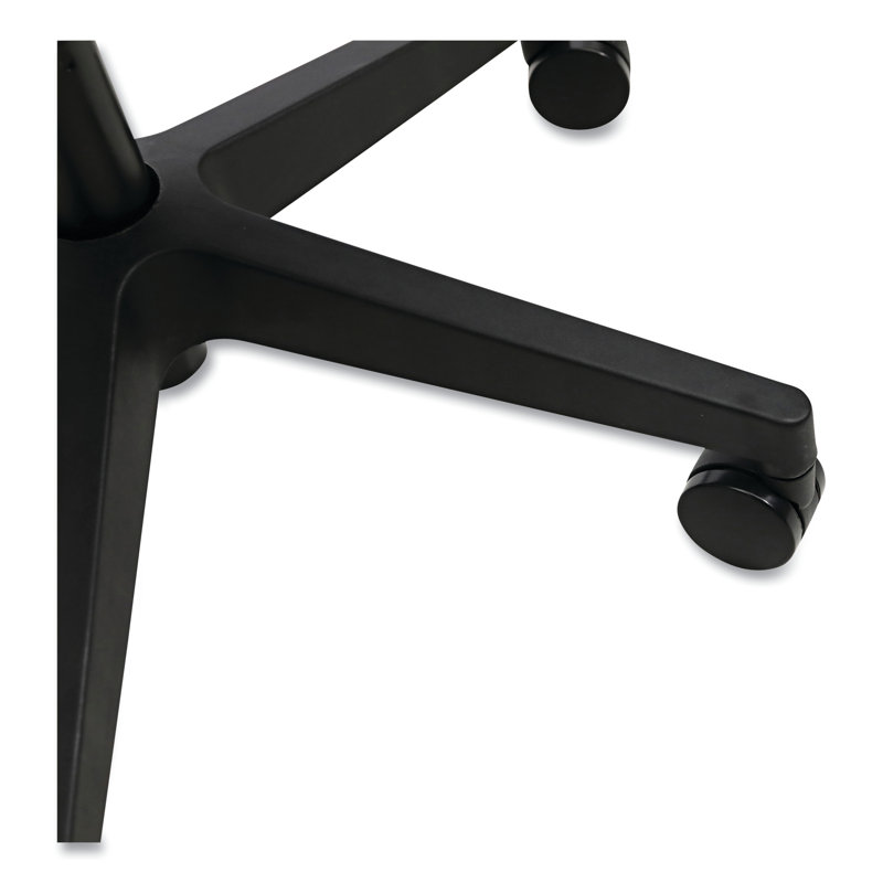 Black Mesh and Fabric Adjustable Task Chair with Fixed Arms