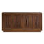 Buffet de 63 po avec 4 portes carrées, armoires de rangement rétro avec tablettes réglables pour la cuisine et la salle à manger-306165278