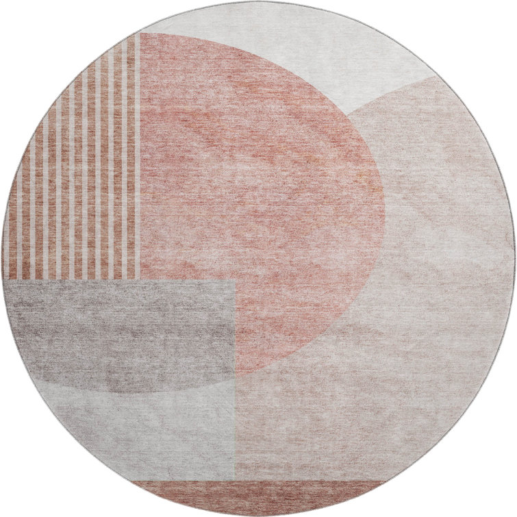 Premium Machine Washable Prisco Copper Rug