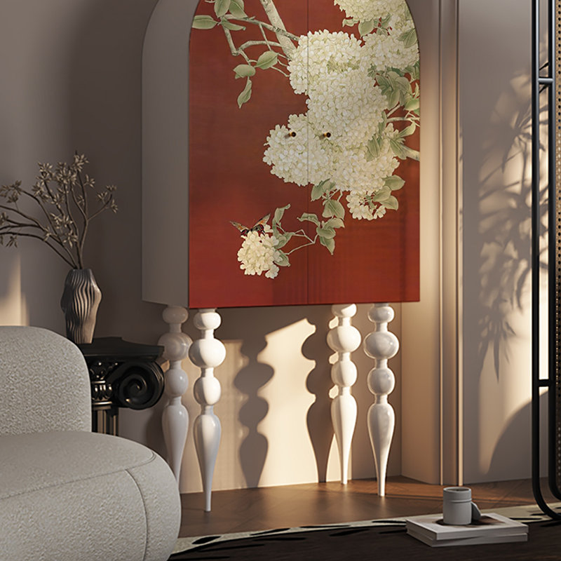 Armoire de rangement Vintage, Ivoire blanc