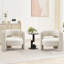 Fauteuil d'appoint rembourré en velours Barrel-755373557