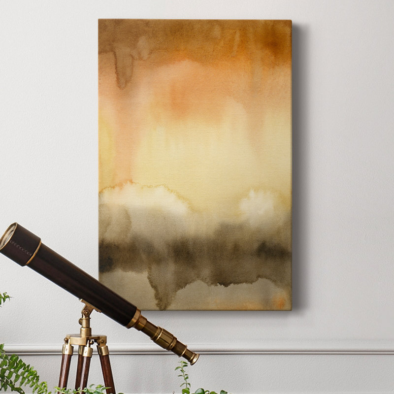 Sunset Windowpane II - Wrapped Canvas Print, 18" H x 12" W x 1" D