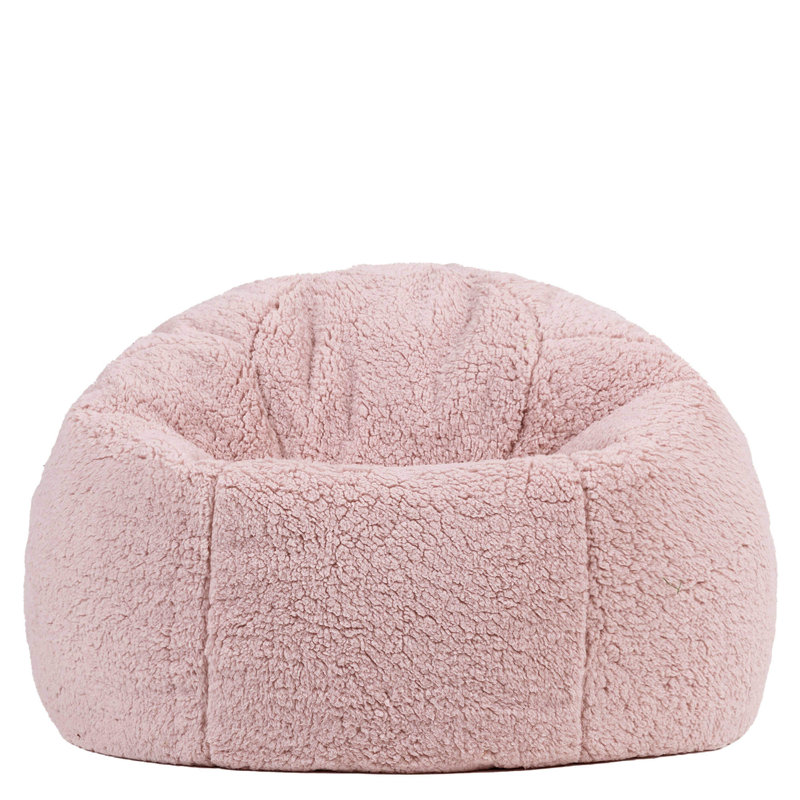 Kids Kingston Teddy Fleece Classic Bean Bag, Pink
