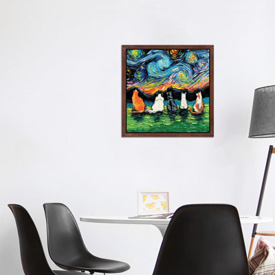 Starry Cats by Aja Trier - Painting