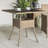 vidaXL Garden Table Poly Rattan, tempered glass, powder-coated steel-828866598