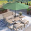 Parasol de marché octogonal Loudean-269600693