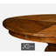 Casually Country Round Solid Wood Dining Table-39742520