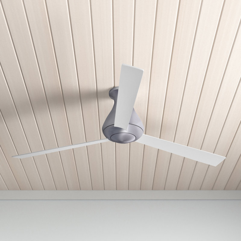 Altus 52'' Ceiling Fan, Brushed Aluminum, Handheld Remote Control (2-wire), White