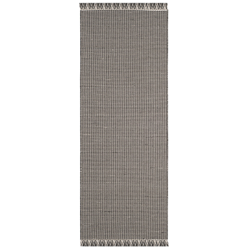 Bester Hand Woven Cotton Geometric Rug, Runner 2'3" x 8'