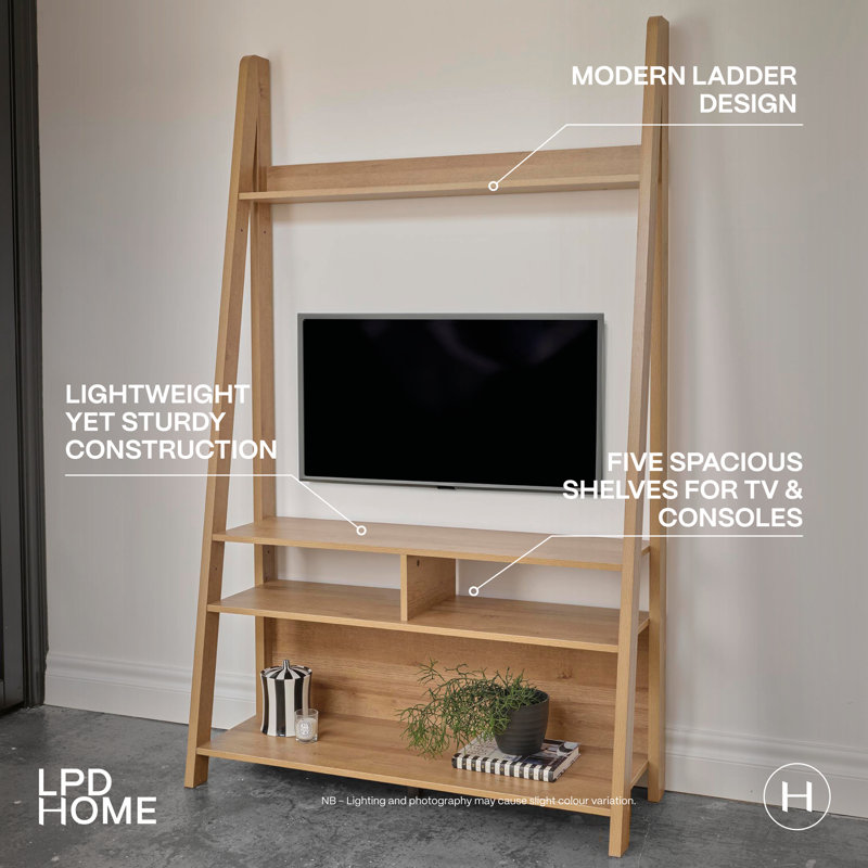 TIVA LADDER MEDIA TV UNIT, Oak