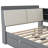 Wood Full Size Platm Bed Frame With Trundle, Shelves And Storage Headboard-1936457789