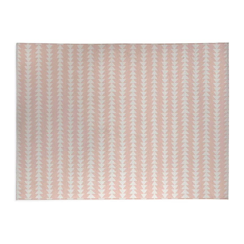 Tapis de cuisine Tribal Arrows, Rectangle 5 pi x 7 pi, Rose