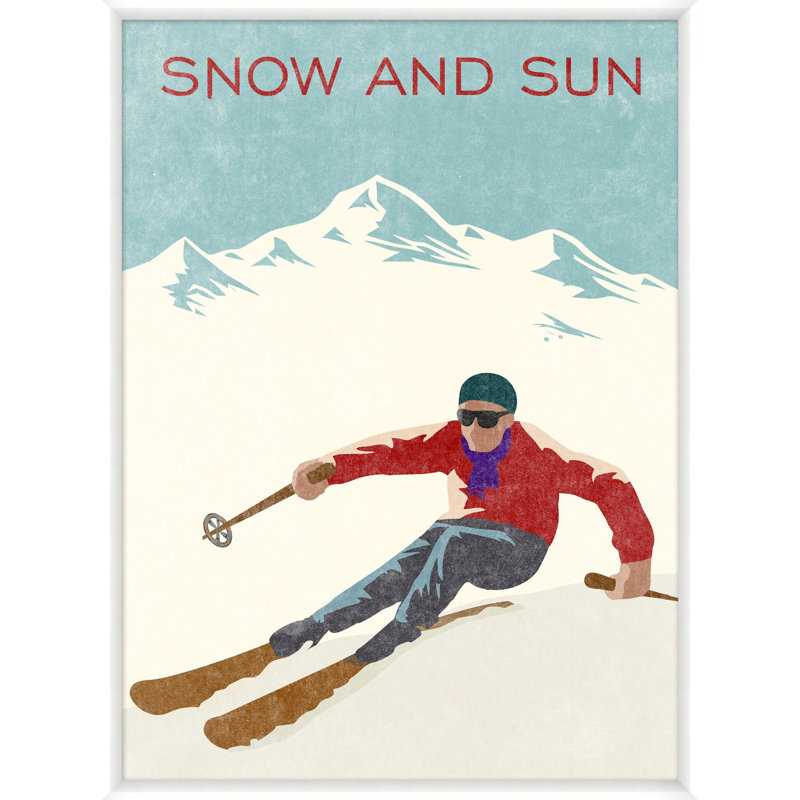 Ski Style Graphic 4 Print by Nathan Turner