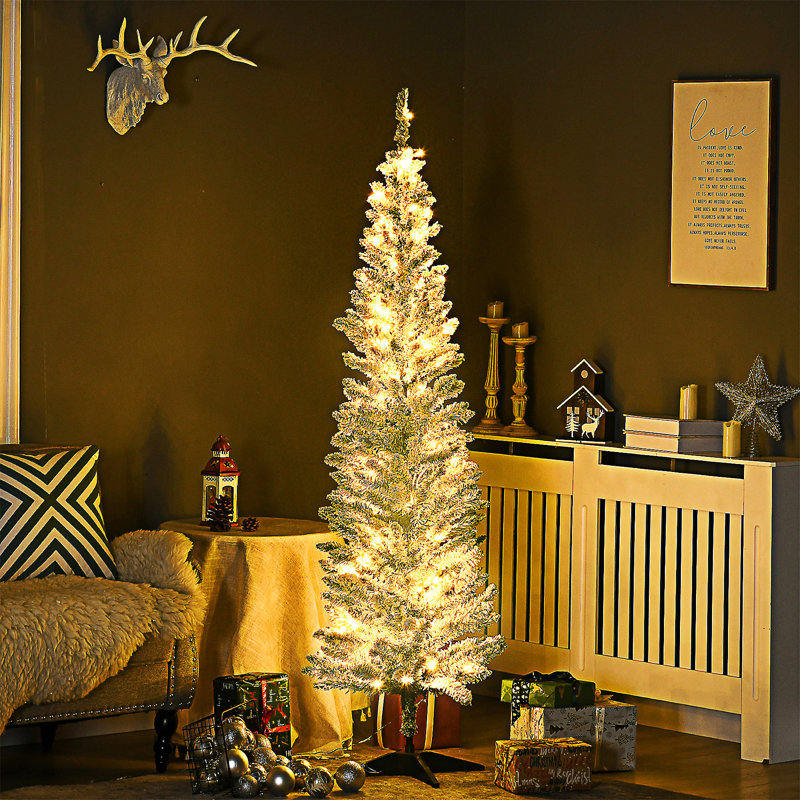 Grand sapin de Noël artificiel pré-éclairé