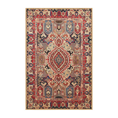 Tapis rouge à motif sud-ouest