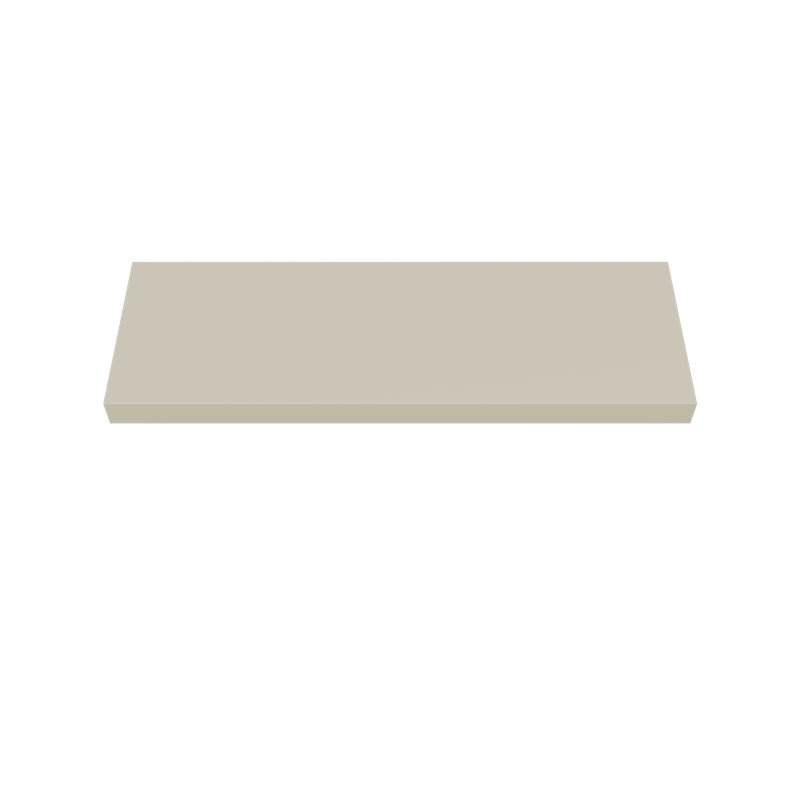 Painted Wood Floating Shelf, Beige