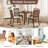 Extendable Round Dining Table with Adjustable Size-2025653487