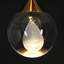 Luminaire suspendu moderne en cuivre et or à 3 lumières Chantae