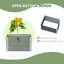 Raised Garden Bed 66*47*40 cm Steel 1 Piece Raised Garden Bed Grey with Drainage Holes