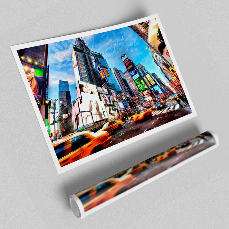 Times Square New York Architecture - No Frame Print, 42cm H x 59.4cm W   