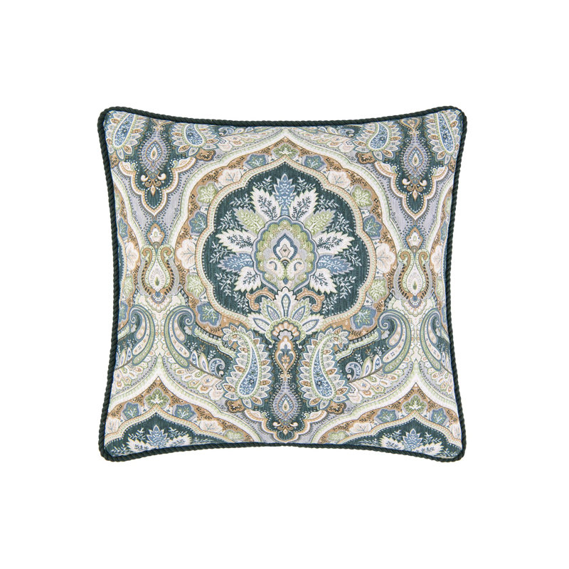 Harrogate Paisley Cotton Reversible Throw Pillow