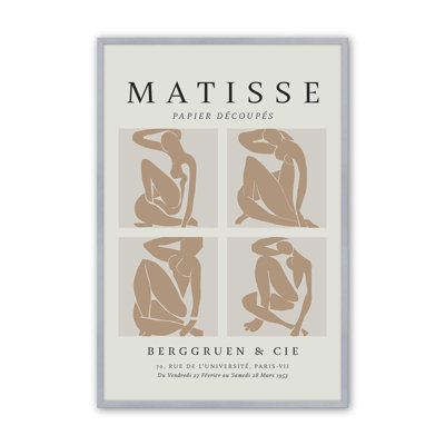 Nus Brun Matisse, reproduction d'art sur cadre