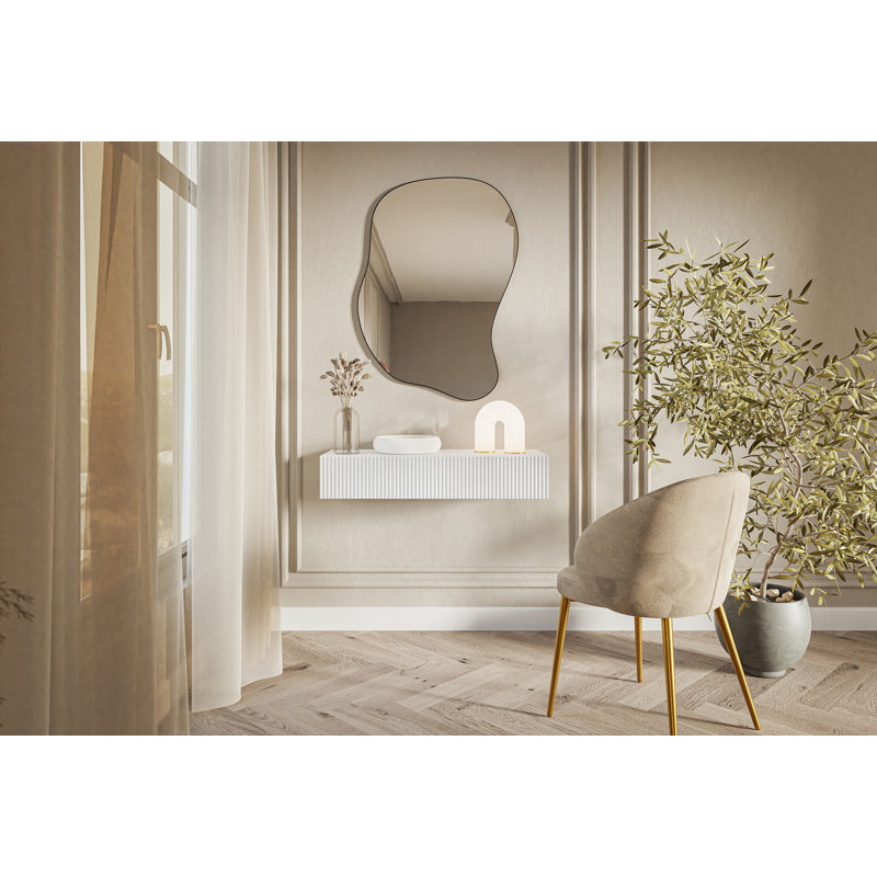 Veldio 90cm Console Table, White
