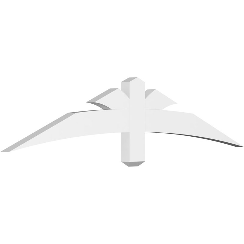 Support pour pignon Davenport, H 12,5 po x l 60 po (pas: 5/12), P 2 po x F 4 po, PVC