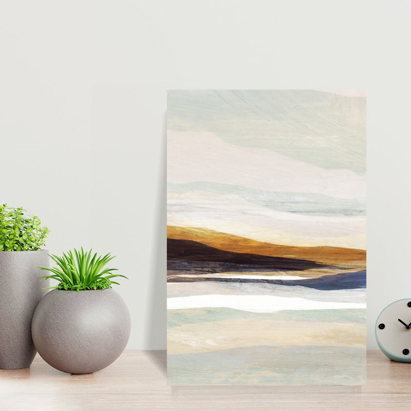Art contemporain paysage contemporain, H 12 po x l 8 po
