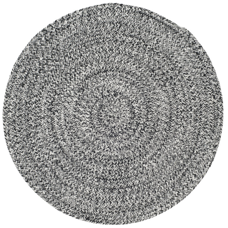 Paulina Hand Woven Cotton Solid Color Rug, Round 7'