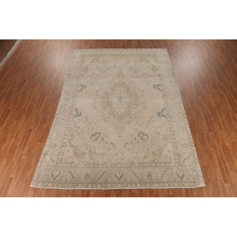 Tapis traditionnel rétro en laine 9 x 13
