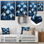 Décoration murale blanche et bleue en forme de goutte de neige - gouttes de neige-97018165-194694777