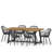 Furman 6 - Person Acacia Patio Dining Set with Rectangular Table