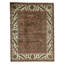 Hand Knotted Wool Oriental Area Rug in Rust And Ivory
