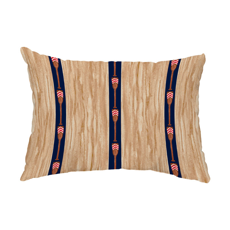  Housse et insert de coussin rectangulaire d'extérieur Oar, Bleu marine
